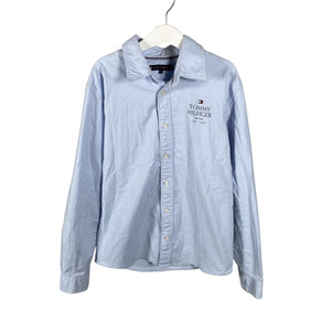 Unisex Tommy Hilfiger - Collared shirt, size 146 - 152 - Light blue (1)