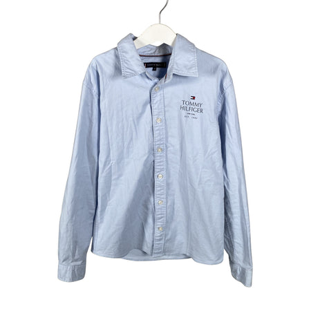 Unisex Tommy Hilfiger - Collared shirt, size 146 - 152 - Light blue ()