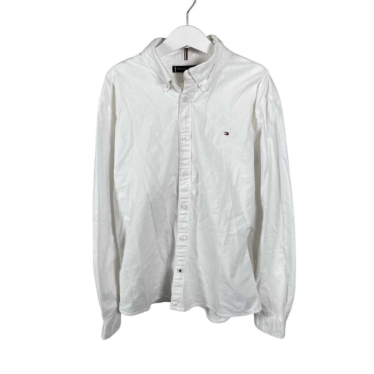 Unisex Tommy Hilfiger - Collared shirt, size 146 - 152 - White (1)