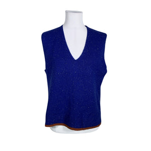 Unisex ME+EM - Knit vest, size 40 - Blue (1)