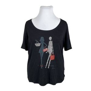 Unisex Anna Aura - T-shirt, size 46 - Black (1)
