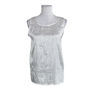 Unisex Thai Silk - Top, size 40 - White (1)