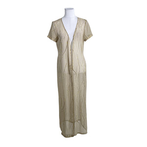 Unisex Handmade - Schiffon tunic, size 38 - Beige (1)