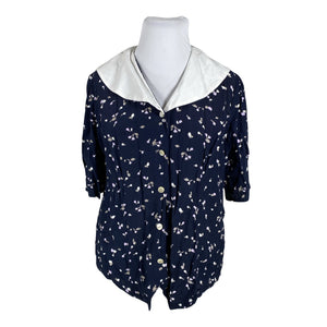 Unisex Marmalade - Short-sleeved blouse, size 42 - Blue (1)