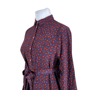 Unisex Marimekko - Schiffon dress, size 42 - Wine red (2)