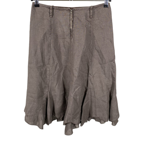 Unisex Puro Lino - Fabric skirt, size 38 - Brown (2)