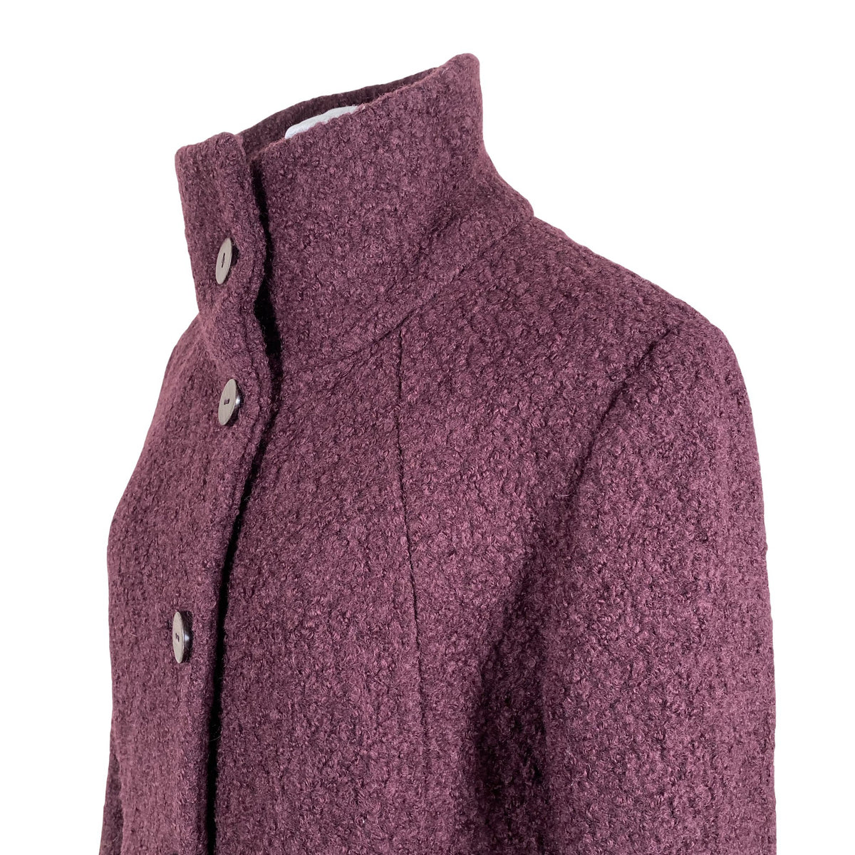Unisex Milo - Wool coat, size 46 - Wine red (2)