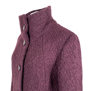 Unisex Milo - Wool coat, size 46 - Wine red (2)