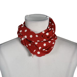 Unisex Susan Design - Circle scarf, size Midi - Red (1)