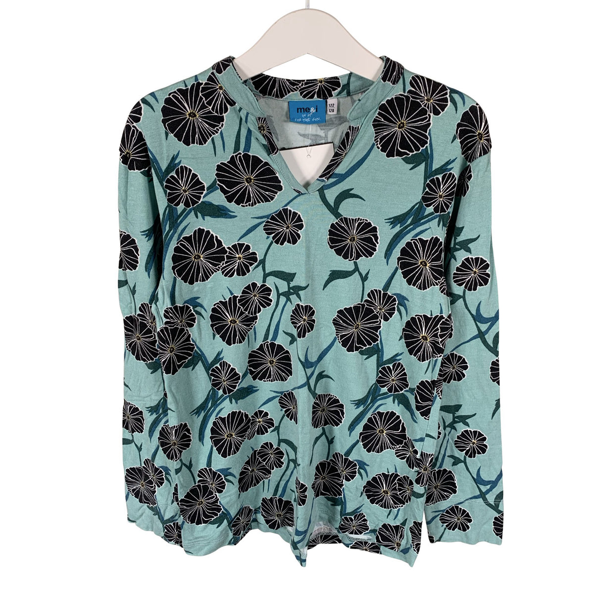 Unisex me&i - Tricot shirt, size 122 - 128 - Light blue (1)