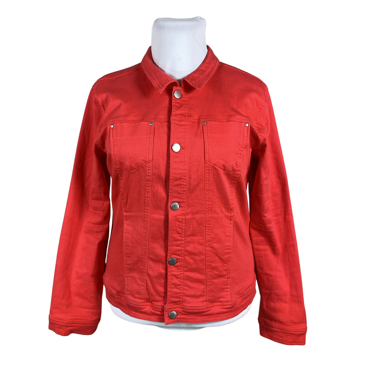 Unisex Free Quent - Denim jacket, size 44 - Red (1)
