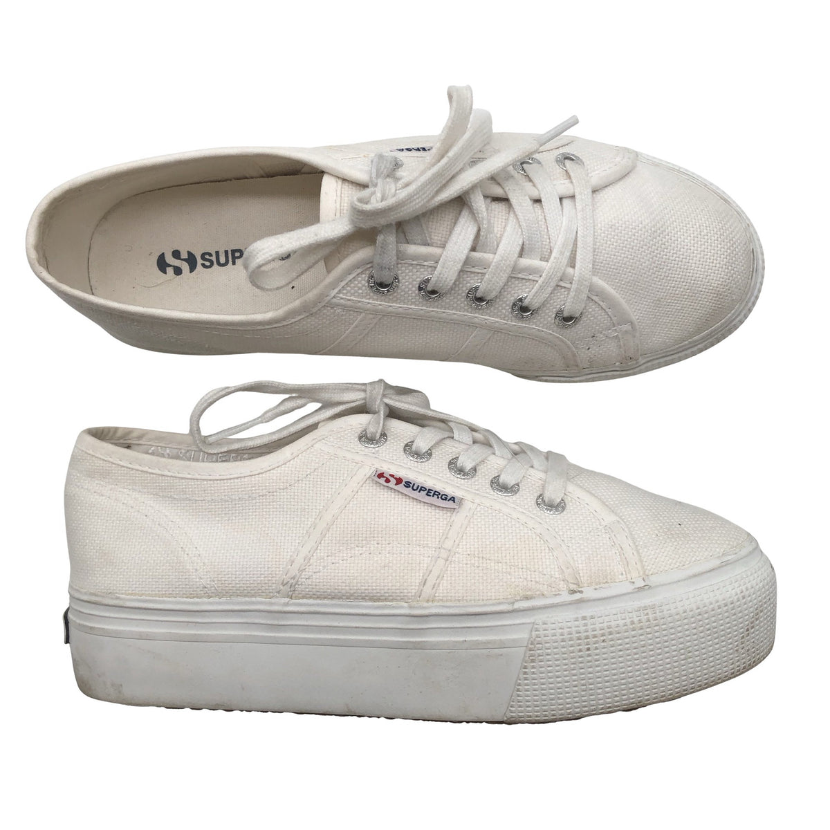 Unisex Superga - Casual sneakers, size 38 - White (1)