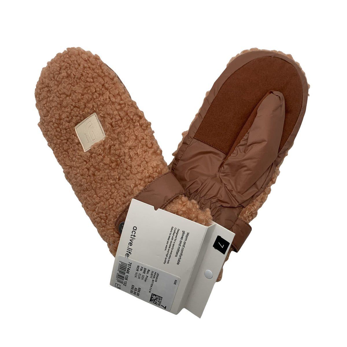 Unisex Johaug - Winter gloves, size Ei kokoa - Light pink (1)