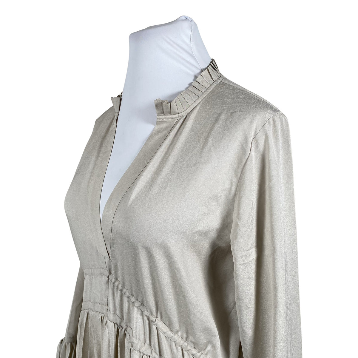 Unisex Karen by Simonsen - Schiffon dress, size 42 - Beige (2)