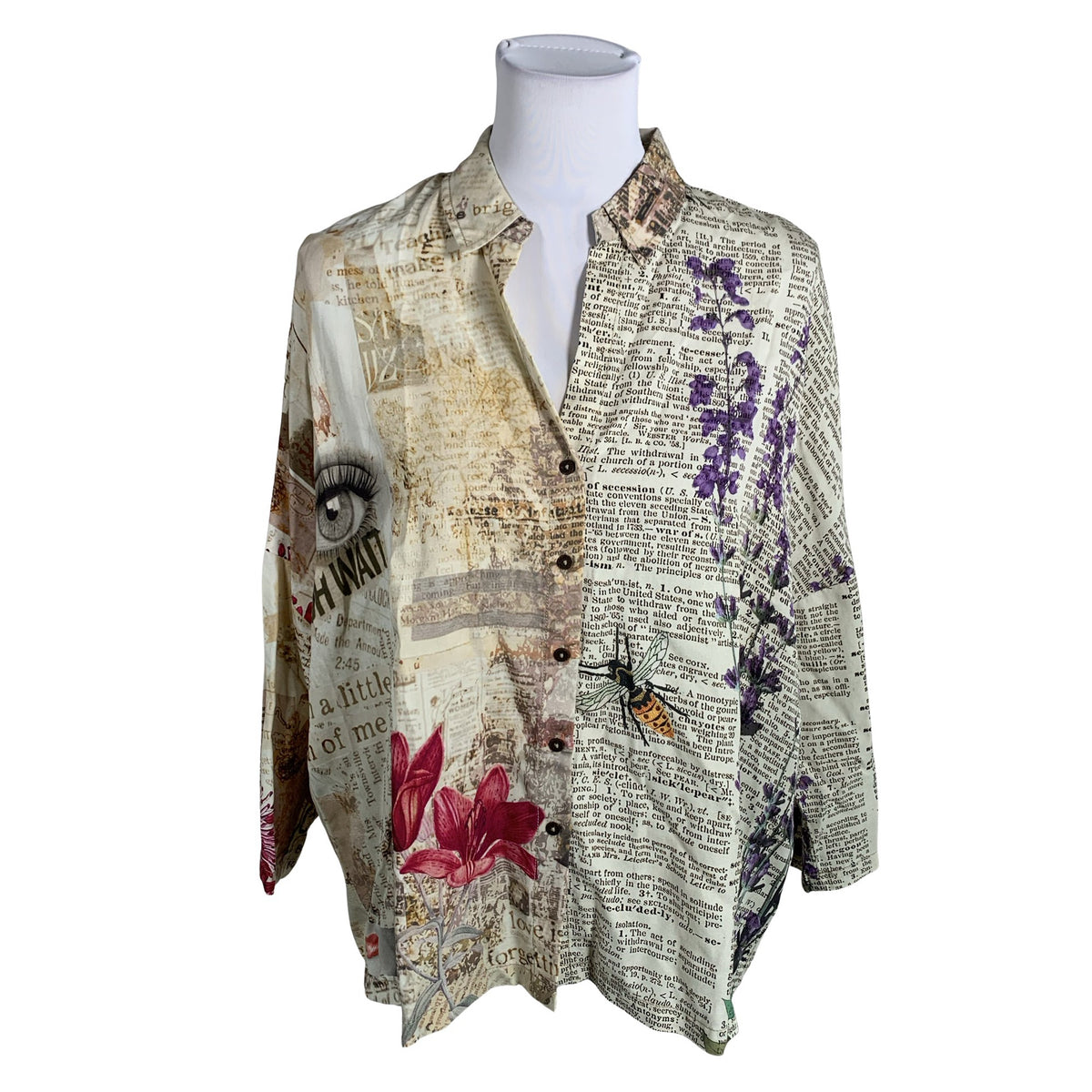 Unisex Desigual - Blouse, size 40 - Beige (1)