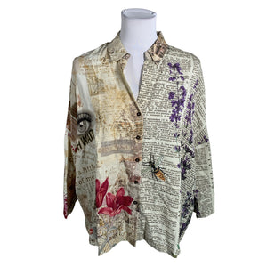 Unisex Desigual - Blouse, size 40 - Beige (1)