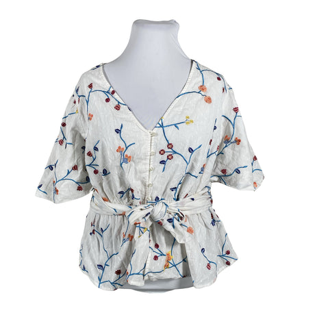 Unisex Seen - Short-sleeved blouse, size 44 - White ()