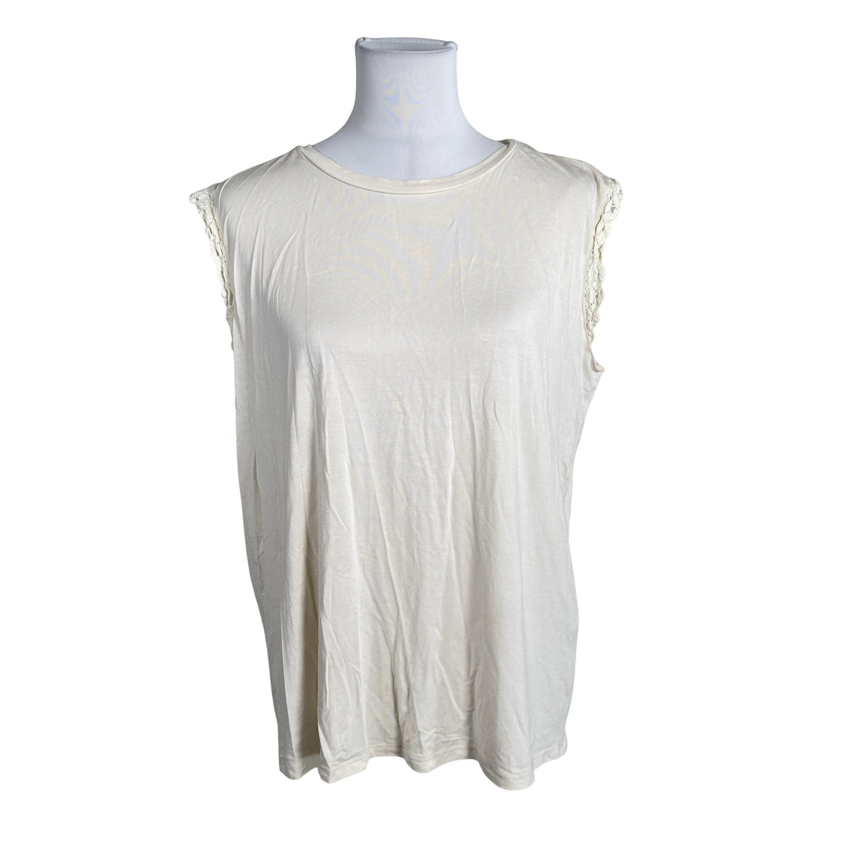 Unisex Soyaconcept - Tricot tank top, size 40 - Beige (1)