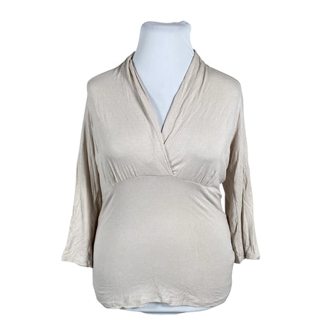 Unisex Repeat - Tricot shirt, size 46 - Beige ()