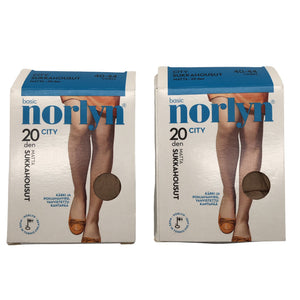 Unisex Norlyn - Stockings, thin, size 39 - Brown (1)