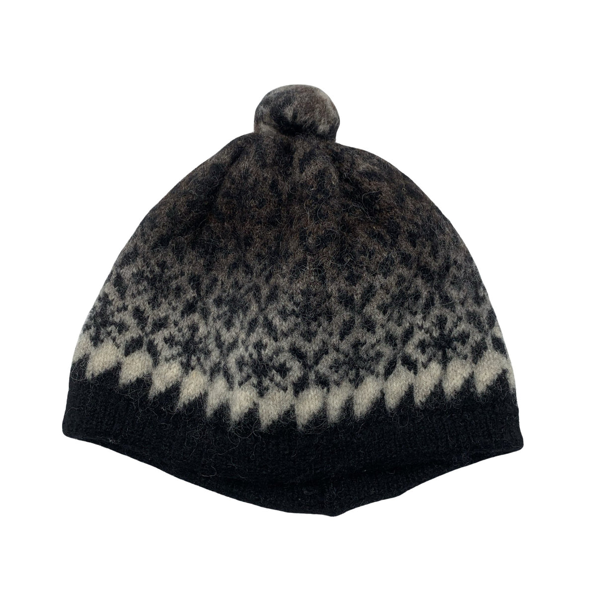 Unisex Handmade - Winter beanie, size 50 - 52 cm - Black (1)