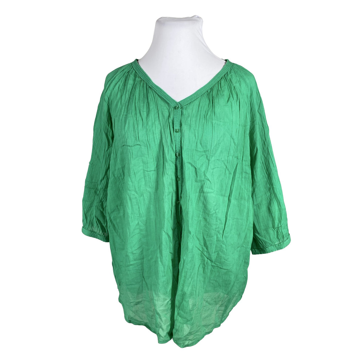 Unisex Lindex - Short-sleeved blouse, size 48 - Green (1)