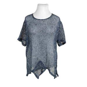 Unisex Florence - Short-sleeved blouse, size 44 - Blue (1)