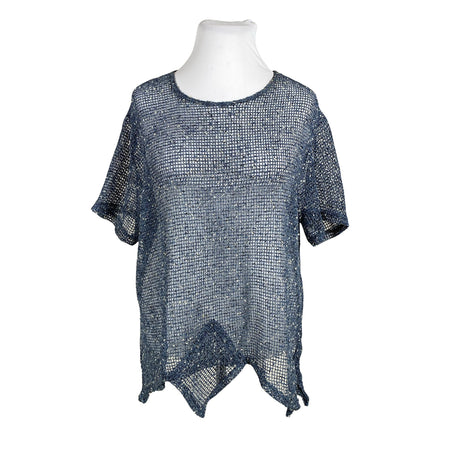 Unisex Florence - Short-sleeved blouse, size 44 - Blue ()
