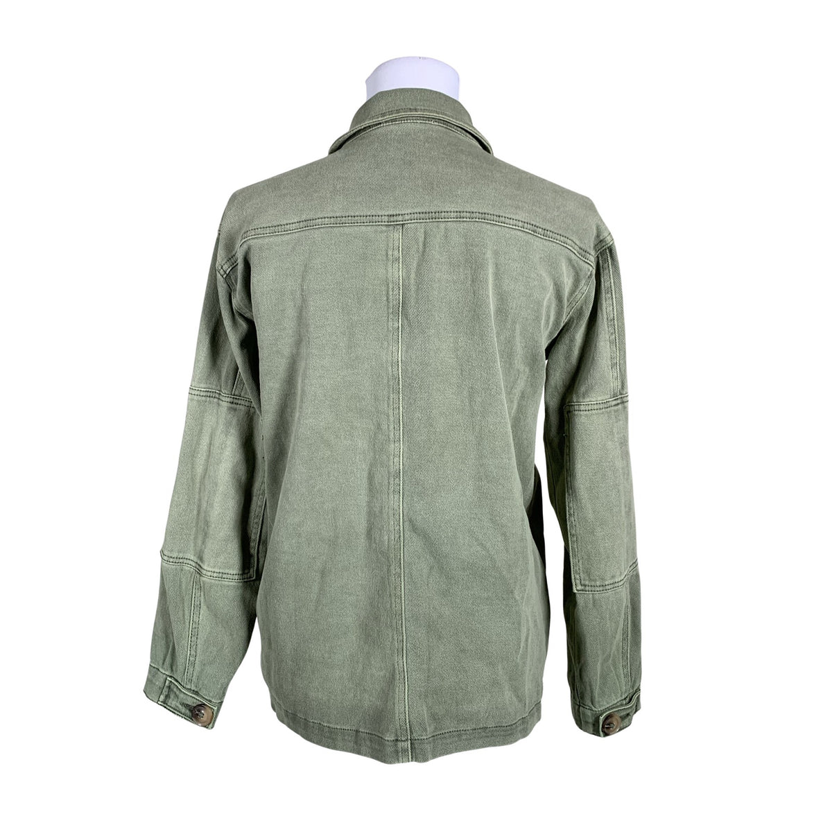 Unisex My Essential Wardrobe - Denim jacket, size 36 - Green (2)