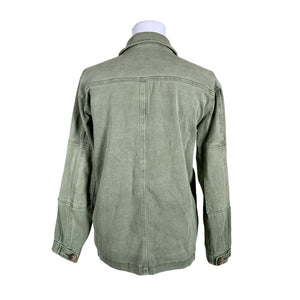 Unisex My Essential Wardrobe - Denim jacket, size 36 - Green (2)