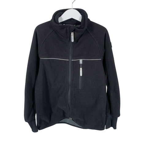 Unisex Polarn O. Pyret - Windfleece jacket, size 128 - 134 - Black ()