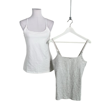 Unisex H&M Mama - Tricot tank top, size 38 - White ()