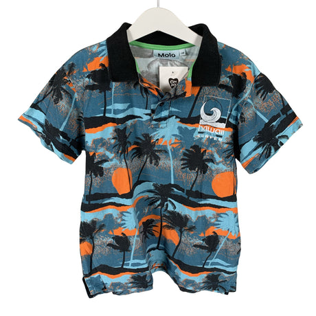 Unisex Molo Kids - Polo shirt, size 122 - 128 - Blue ()