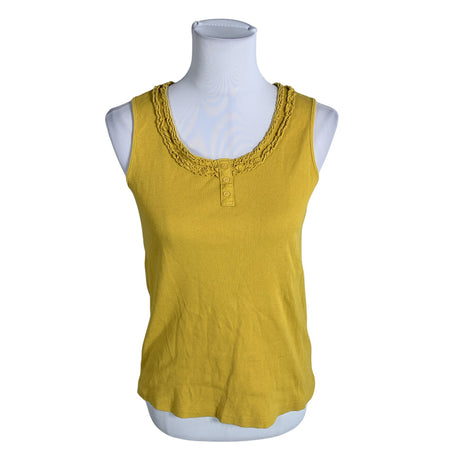Unisex Trofe - Tricot tank top, size 38 - Yellow ()