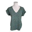 Unisex Pink Rose - Short-sleeved blouse, size 36 - Turquoise ()