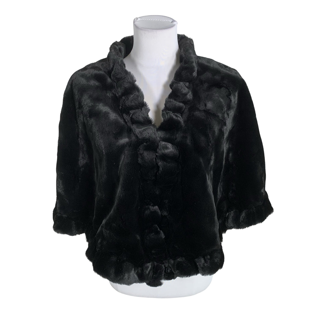 Unisex Sentinelle - Faux fur coat, size 38 - Black (1)