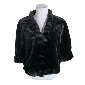 Unisex Sentinelle - Faux fur coat, size 38 - Black (1)