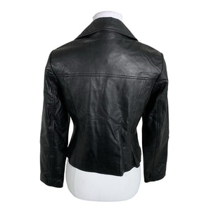 Unisex Trendzone - Leather jacket, size 36 - Black (2)