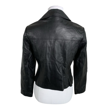 Unisex Trendzone - Leather jacket, size 36 - Black (2)