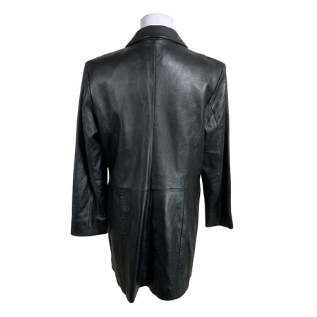 Unisex Rock'n Blue - Leather jacket, size 38 - Black (2)