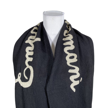 Unisex Emporio Armani - Scarf, size Maxi - Black (2)