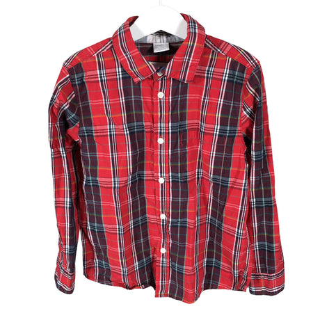 Unisex Lindex - Collared shirt, size 122 - 128 - Red ()