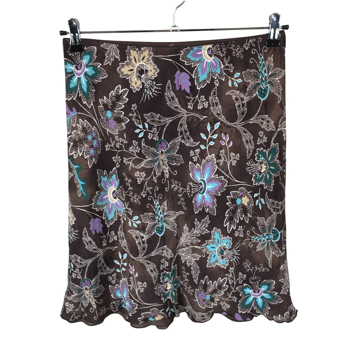 Unisex s.Oliver - Fabric skirt, size 40 - Brown (1)