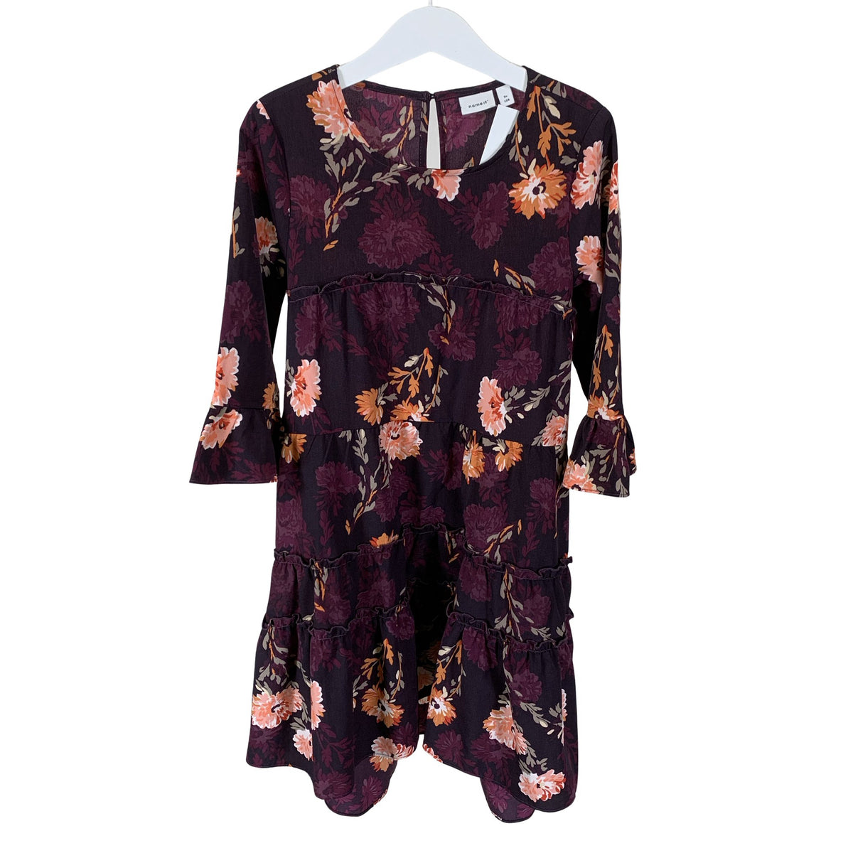 Unisex Name It - Party dress, size 128 - 134 - Wine red (1)