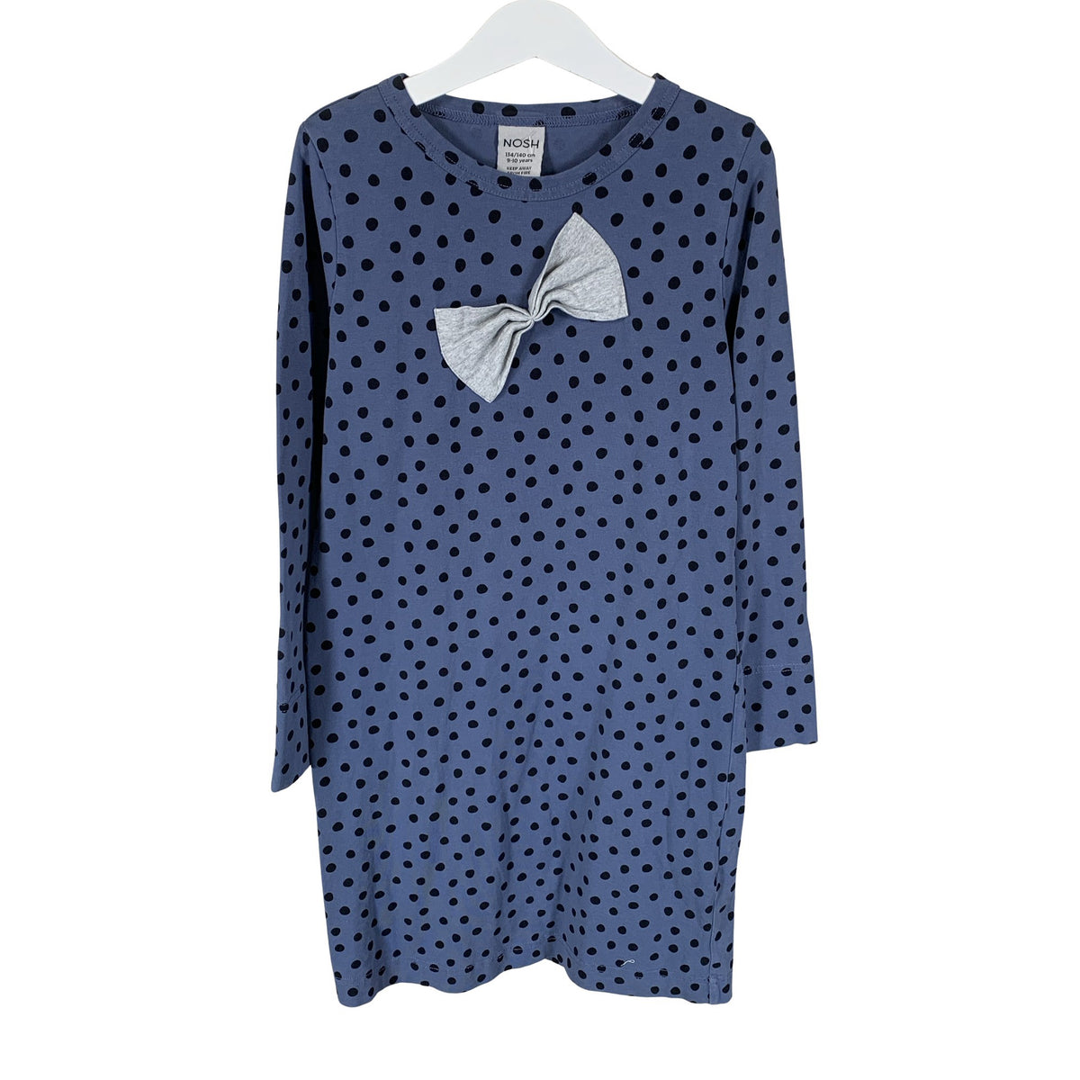 Unisex NOSH - Tricot dress, size 134 - 140 - Blue (1)