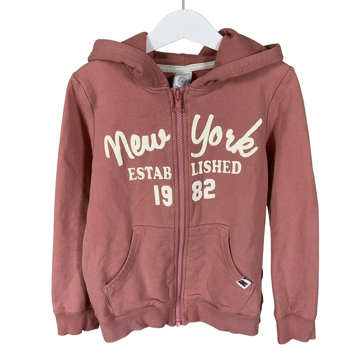 Unisex Lindex - Hoodie, size 122 - 128 - Light pink (1)