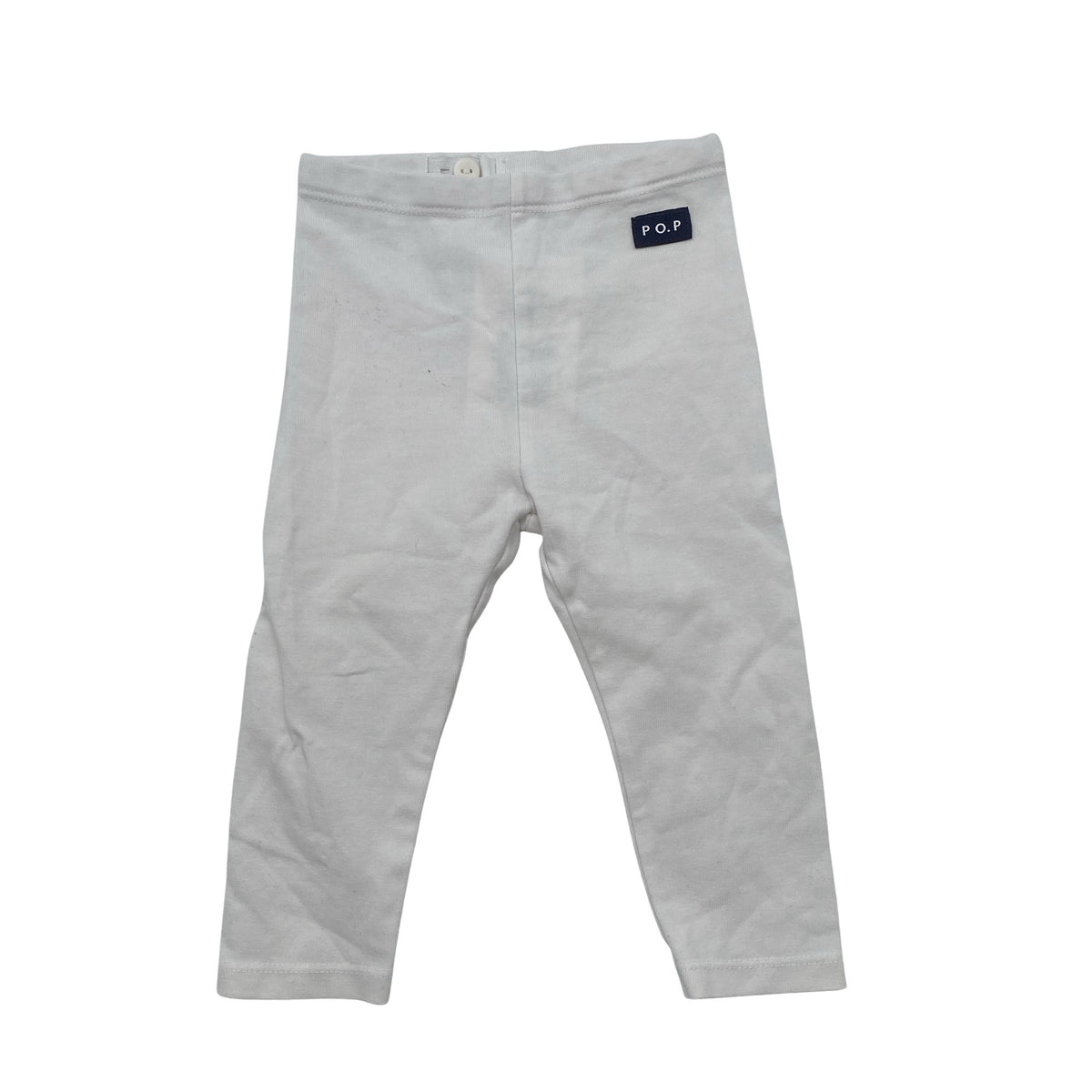 Unisex Polarn O. Pyret - Leggings, size 74 - 80 - White (1)