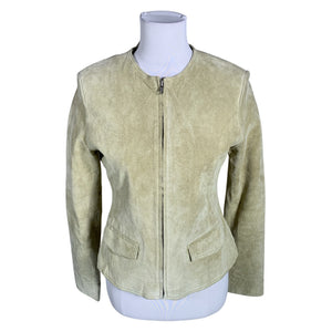 Unisex Emanuela - Leather jacket, size 36 - Green (1)