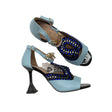 Unisex Carpe diem - Evening high heels, size 40 - Light blue ()