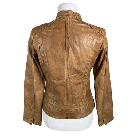 Unisex David Moore - Leather jacket, size 36 - Brown (2)